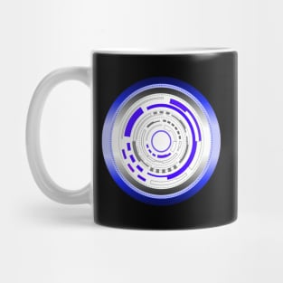 Cyberpunk Techno Tekno Design MetalIc Mug